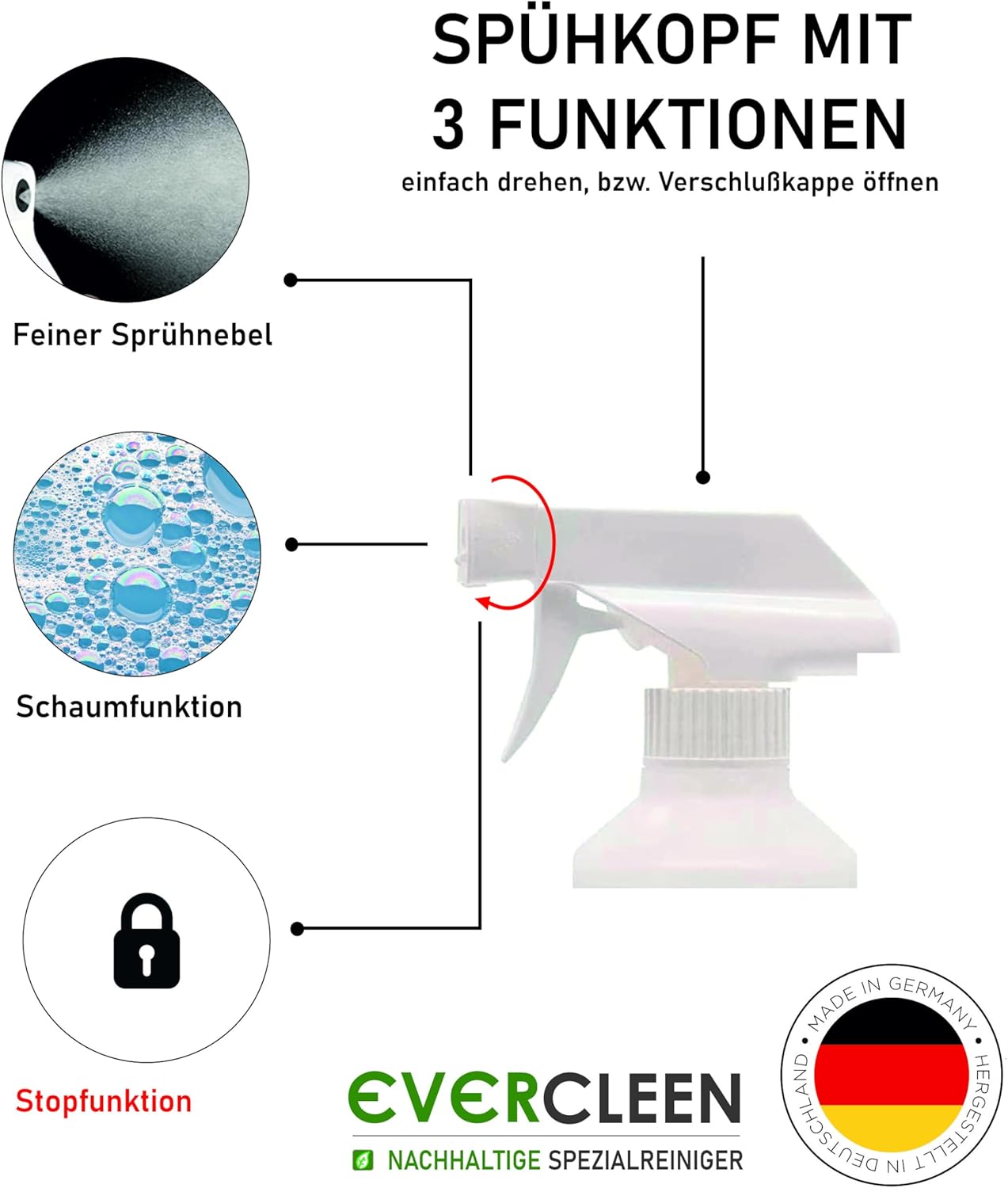 Veganer Sneaker Cleaner 500ml Made in deutschland ,Germany | EVERCLEEN