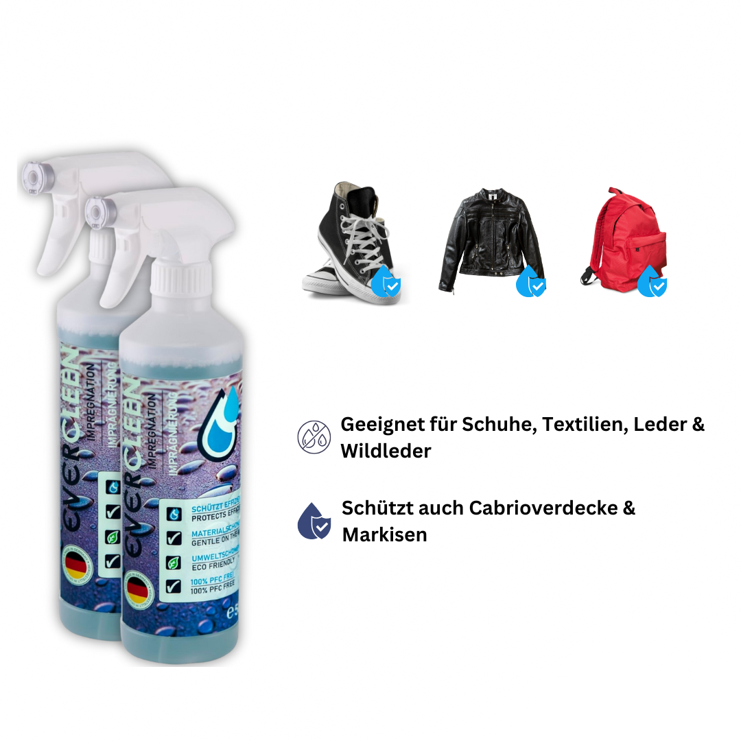 EVERCLEEN Imprägnierspray 2x 500ml | Germany